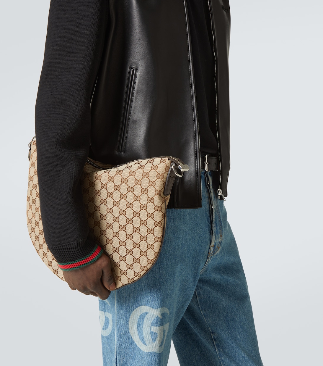 Gucci B GG Canvas Medium shoulder bag | Gucci