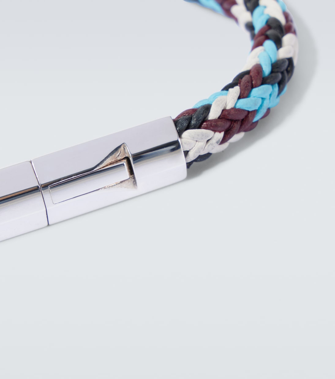 Armband Braid aus Leder mit Sterlingsilber  | Bottega Veneta