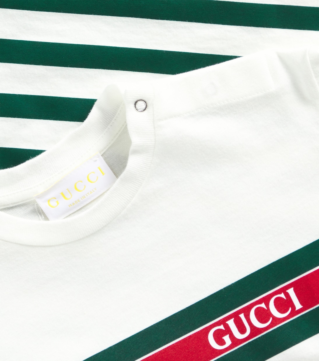 Bebé - camiseta de algodón a rayas | Gucci Kids