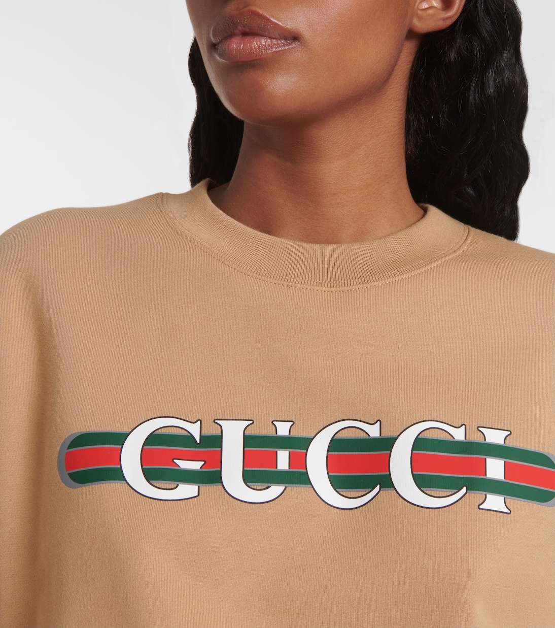 Sudadera en jersey de algodón con logo | Gucci