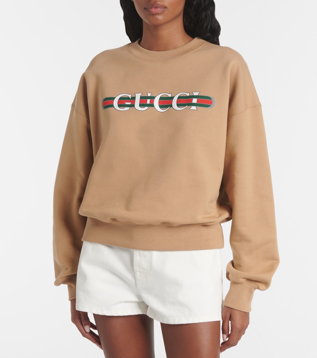 Sudadera en jersey de algodón con logo | Gucci