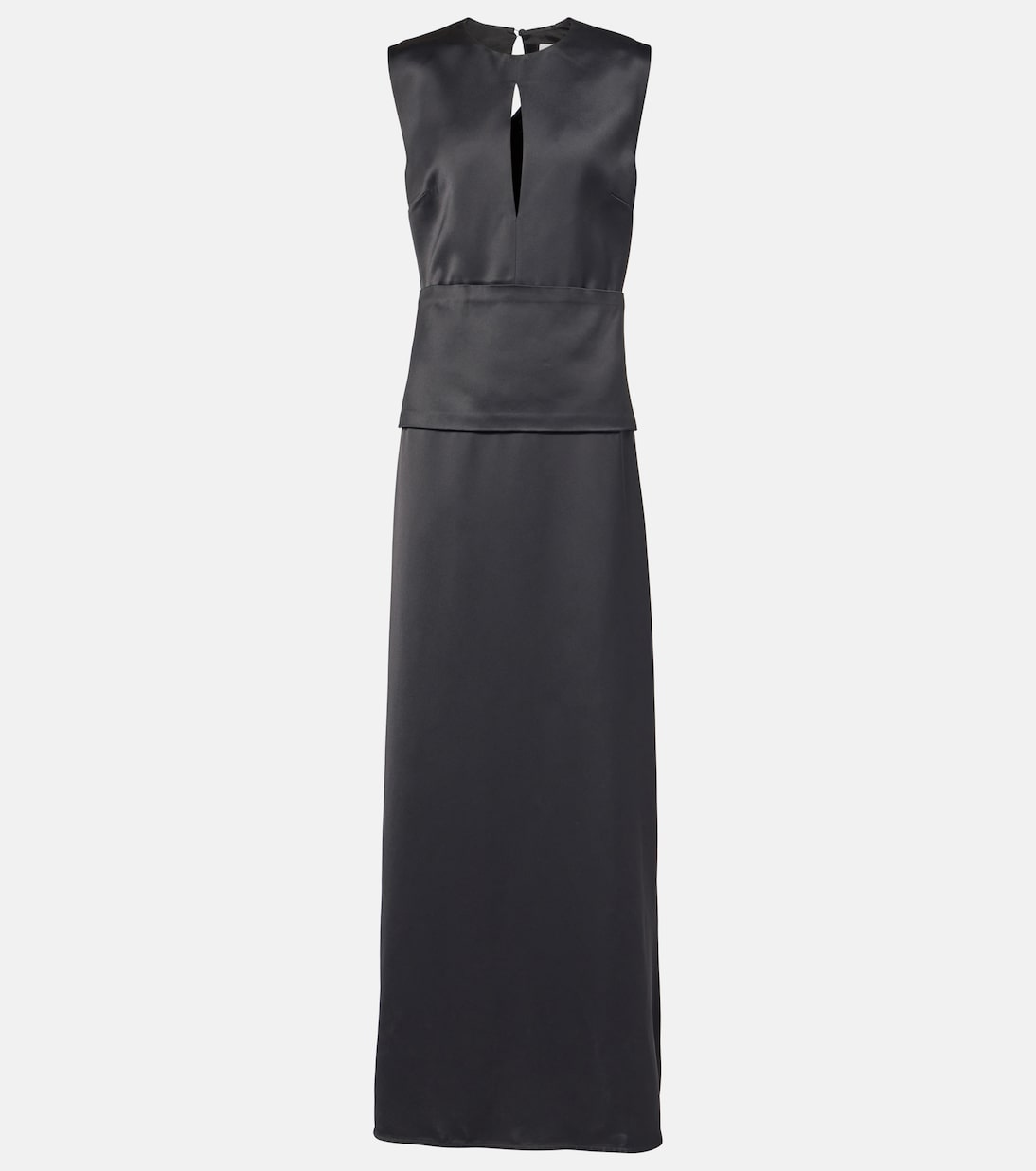Abito midi in raso con cut-out | Jil Sander