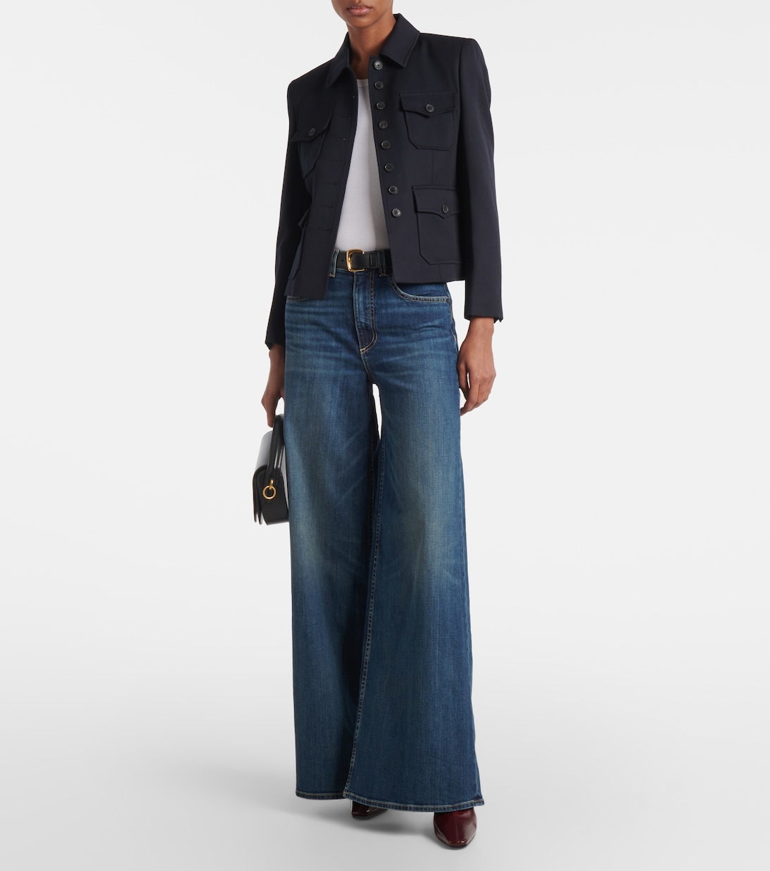 Jeans anchos Rolland de tiro medio | Nili Lotan