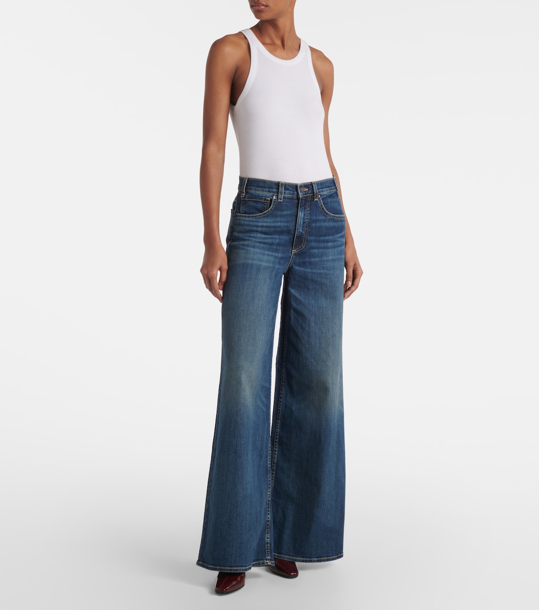 Jeans anchos Rolland de tiro medio | Nili Lotan