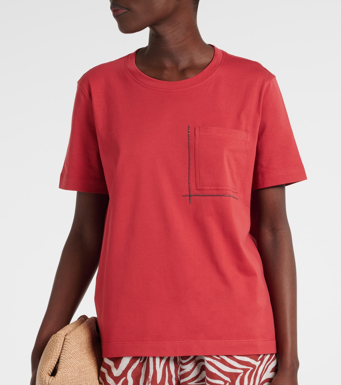 T-shirt in jersey di cotone | Brunello Cucinelli
