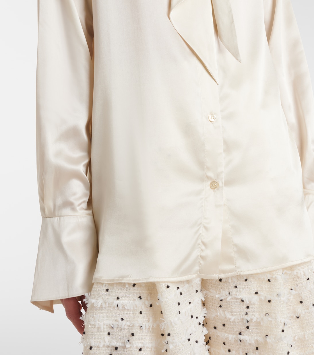 Blusa in raso con fiocco | Nina Ricci