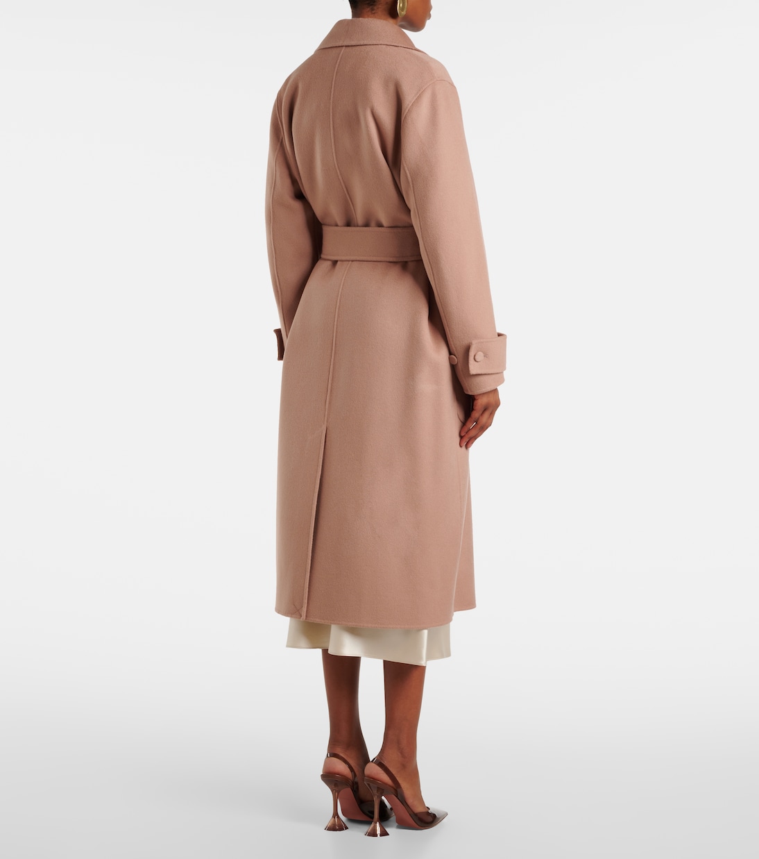 Arline wool and cashmere wrap coat | Joseph