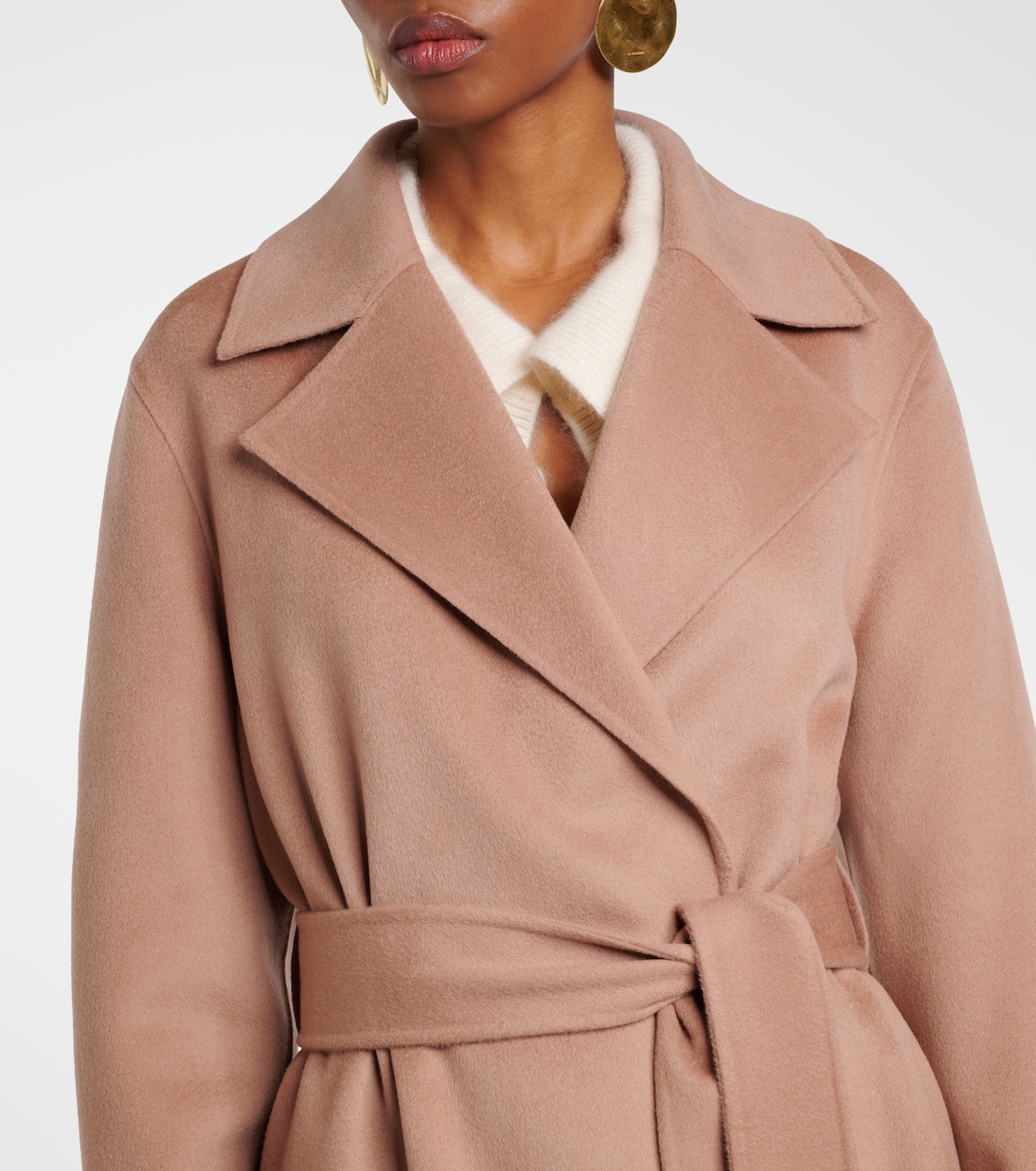 Arline wool and cashmere wrap coat | Joseph