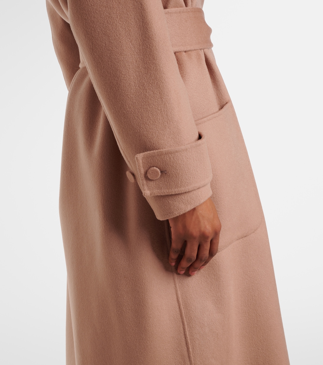 Arline wool and cashmere wrap coat | Joseph