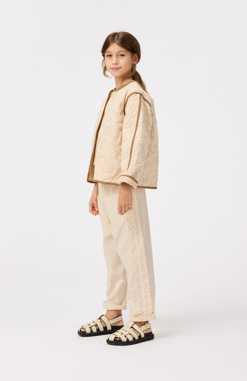 Pantaloni Adelyn in cotone con pizzo | Molo