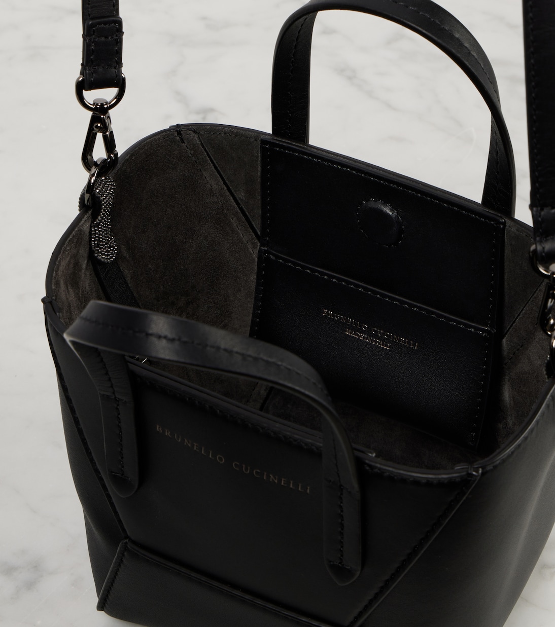 Borsa BC Duo Mini in pelle | Brunello Cucinelli