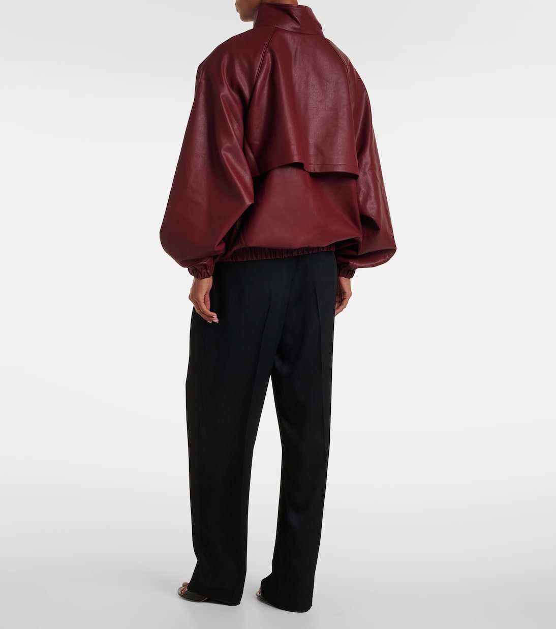 Senta oversized faux leather bomber jacket | The Frankie Shop