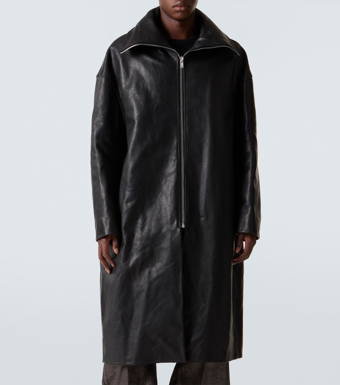 Leather coat | Rick Owens