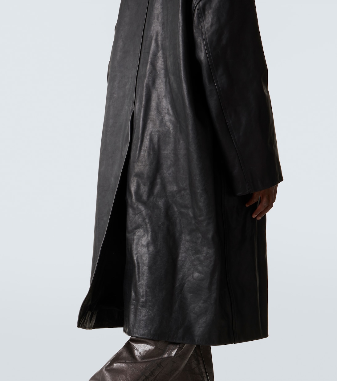 Leather coat | Rick Owens