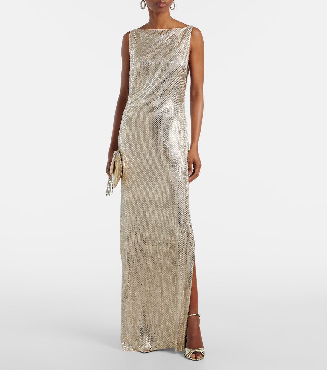 Robe aus Mesh mit Kristallen | Roland Mouret