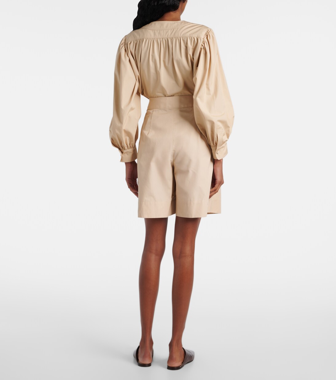 Dorin cotton satin Bermuda shorts | Loro Piana
