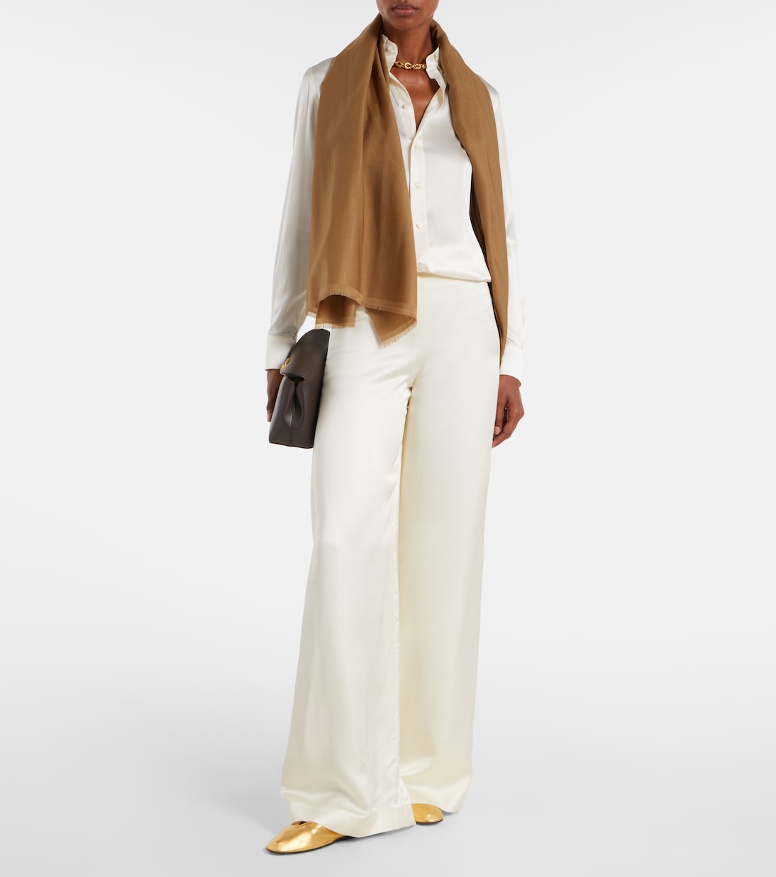 Satin wide-leg pants | Ralph Lauren Collection