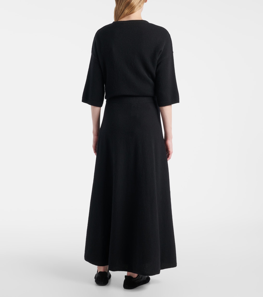Torie high-rise cashmere maxi skirt | Lisa Yang