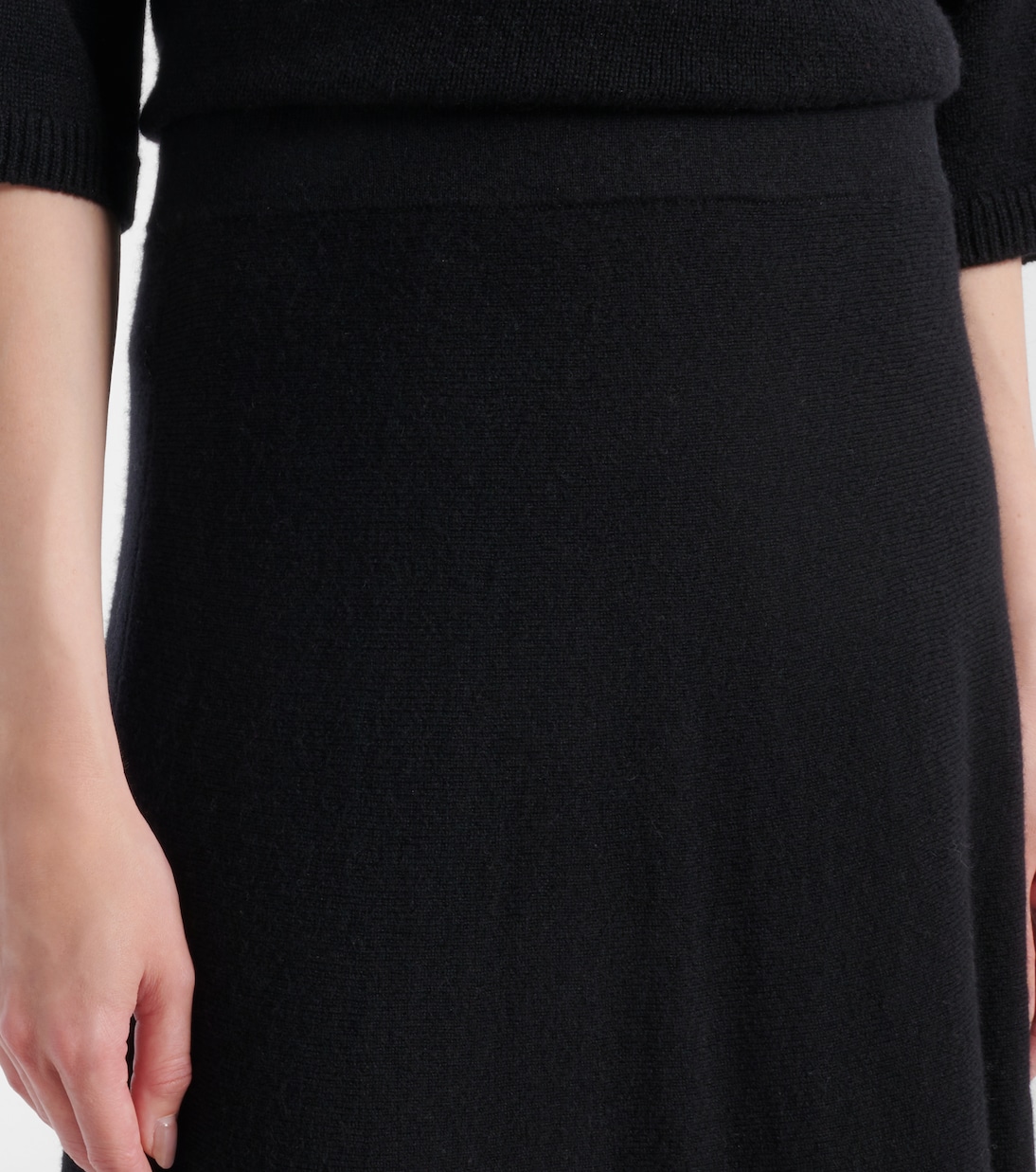 Torie high-rise cashmere maxi skirt | Lisa Yang