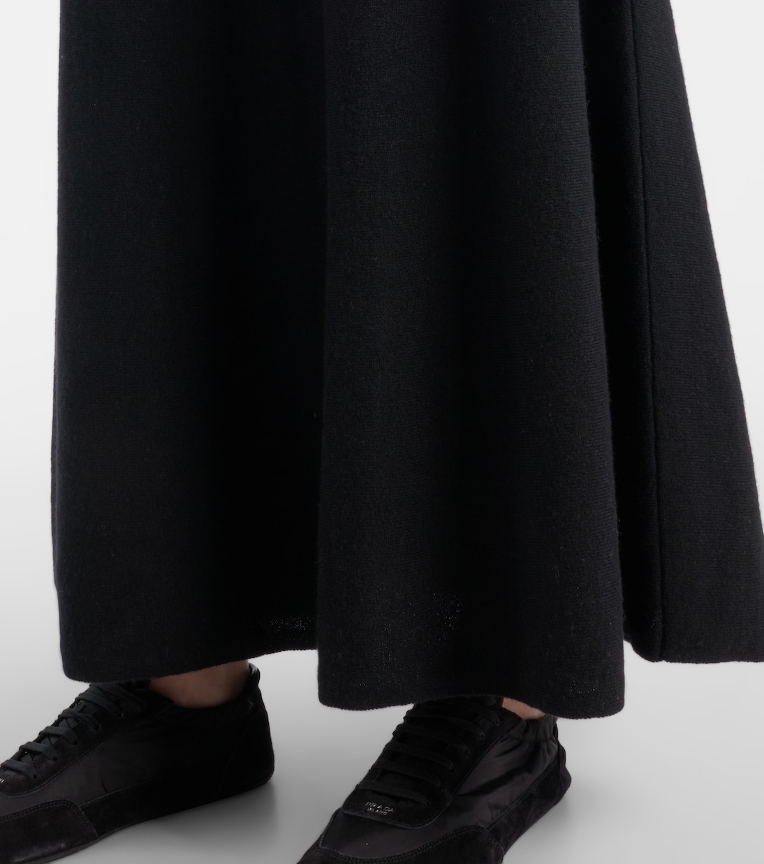 Torie high-rise cashmere maxi skirt | Lisa Yang