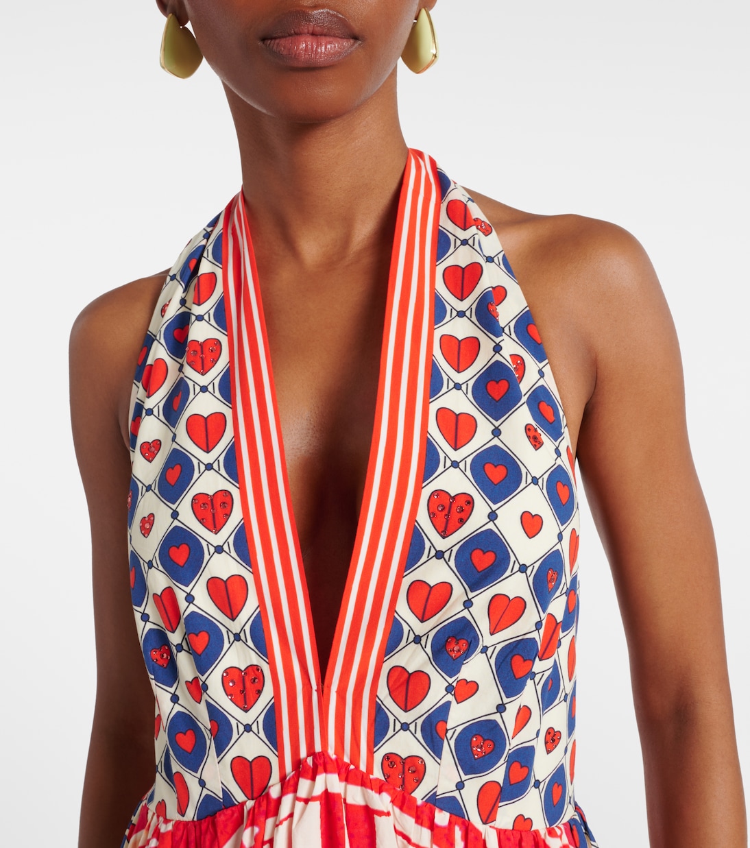 Rinse & Roar halter cotton maxi dress | Camilla