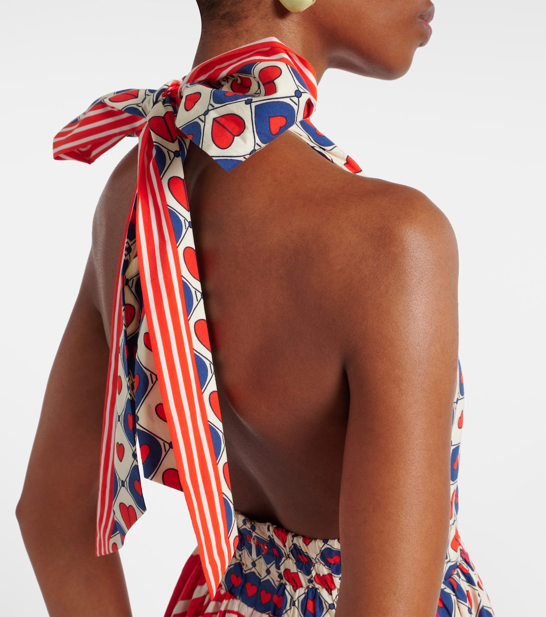 Rinse & Roar halter cotton maxi dress | Camilla