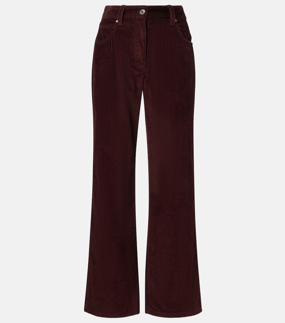 Pantalones rectos de pana con cuentas Monili | Brunello Cucinelli