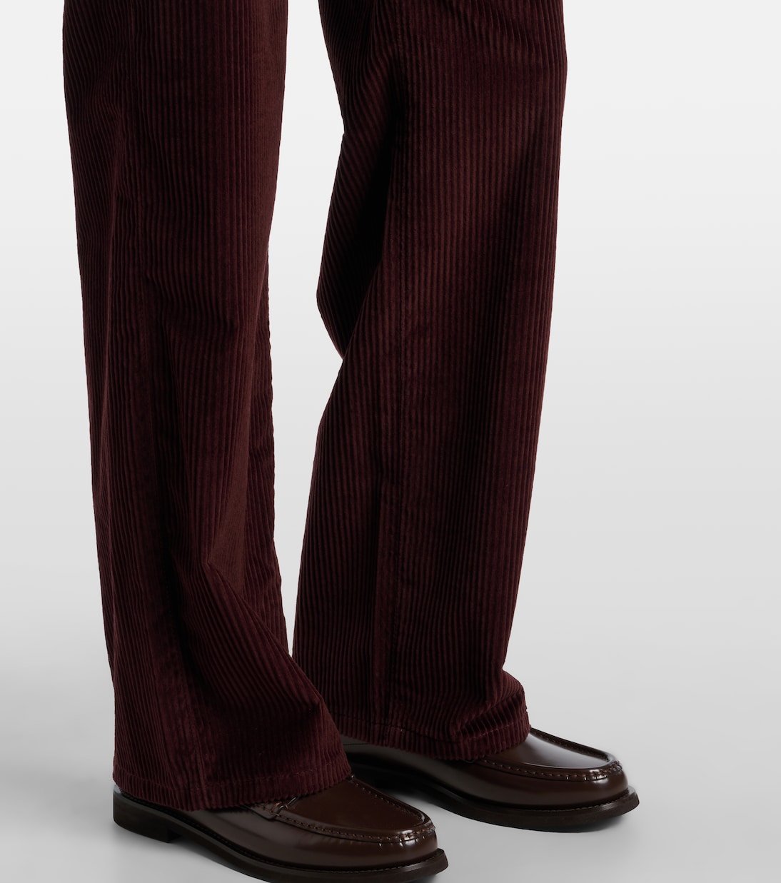 Pantalones rectos de pana con cuentas Monili | Brunello Cucinelli