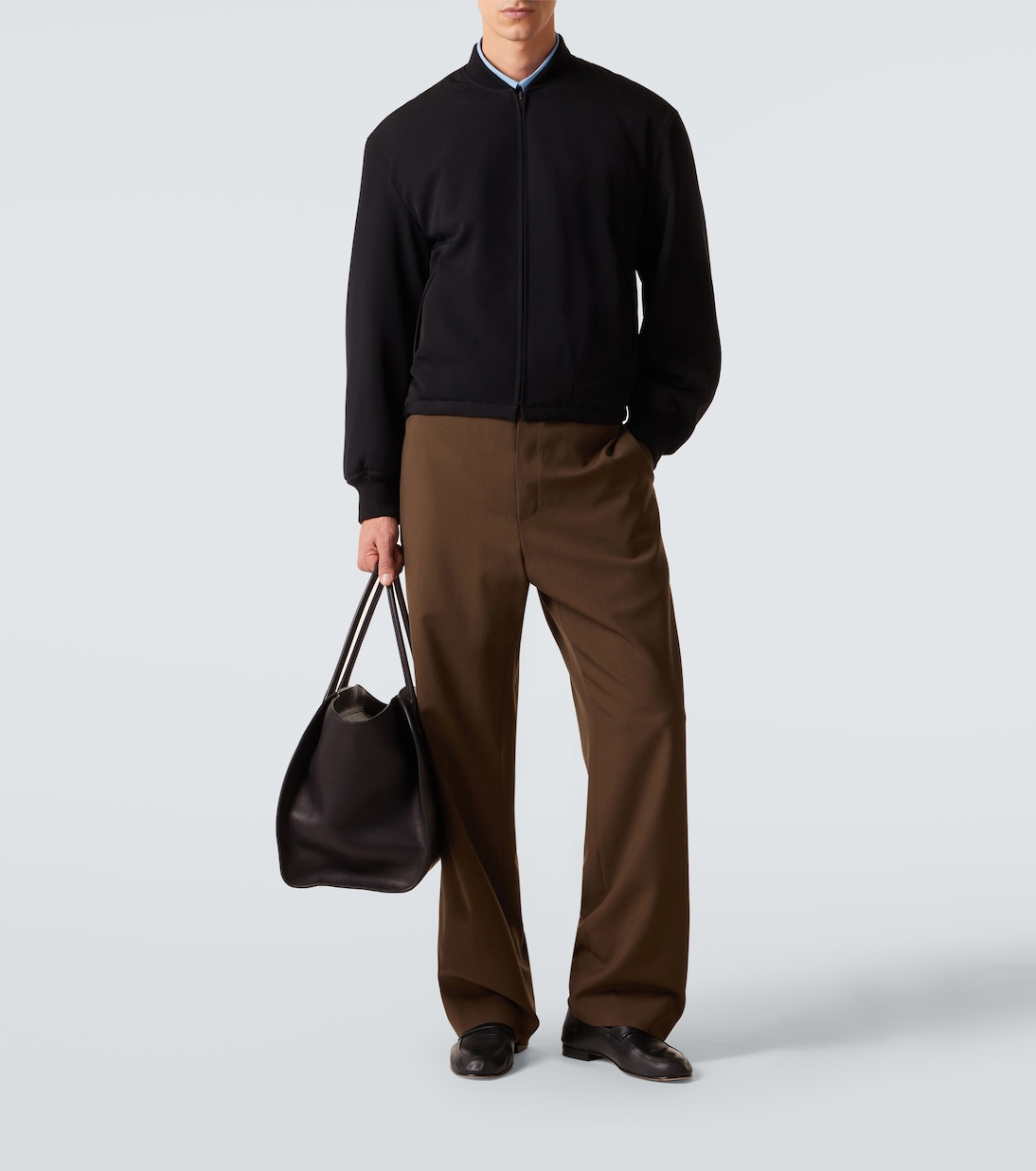 Marlo 17 leather tote bag | The Row