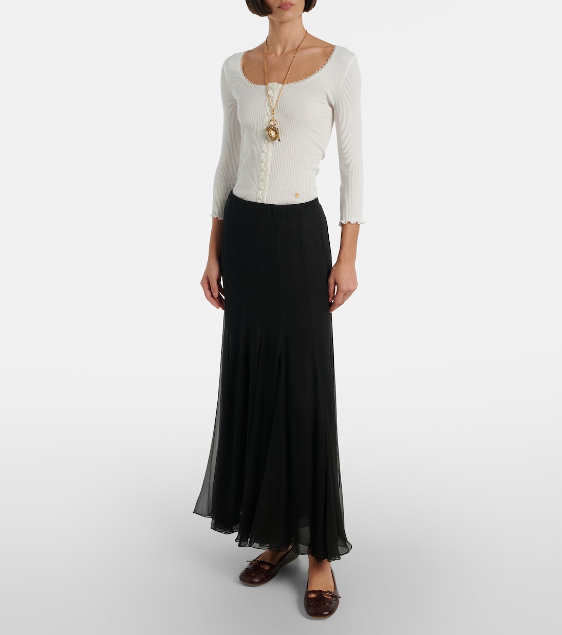 Cardigan aus Baumwolle mit Spitze | Chloé