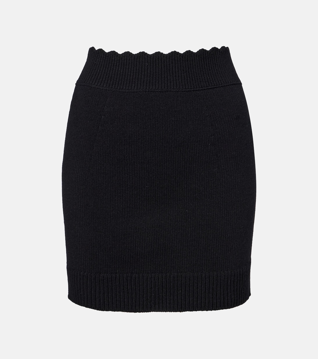 Ribbed-knit wool and cashmere miniskirt | Chloé