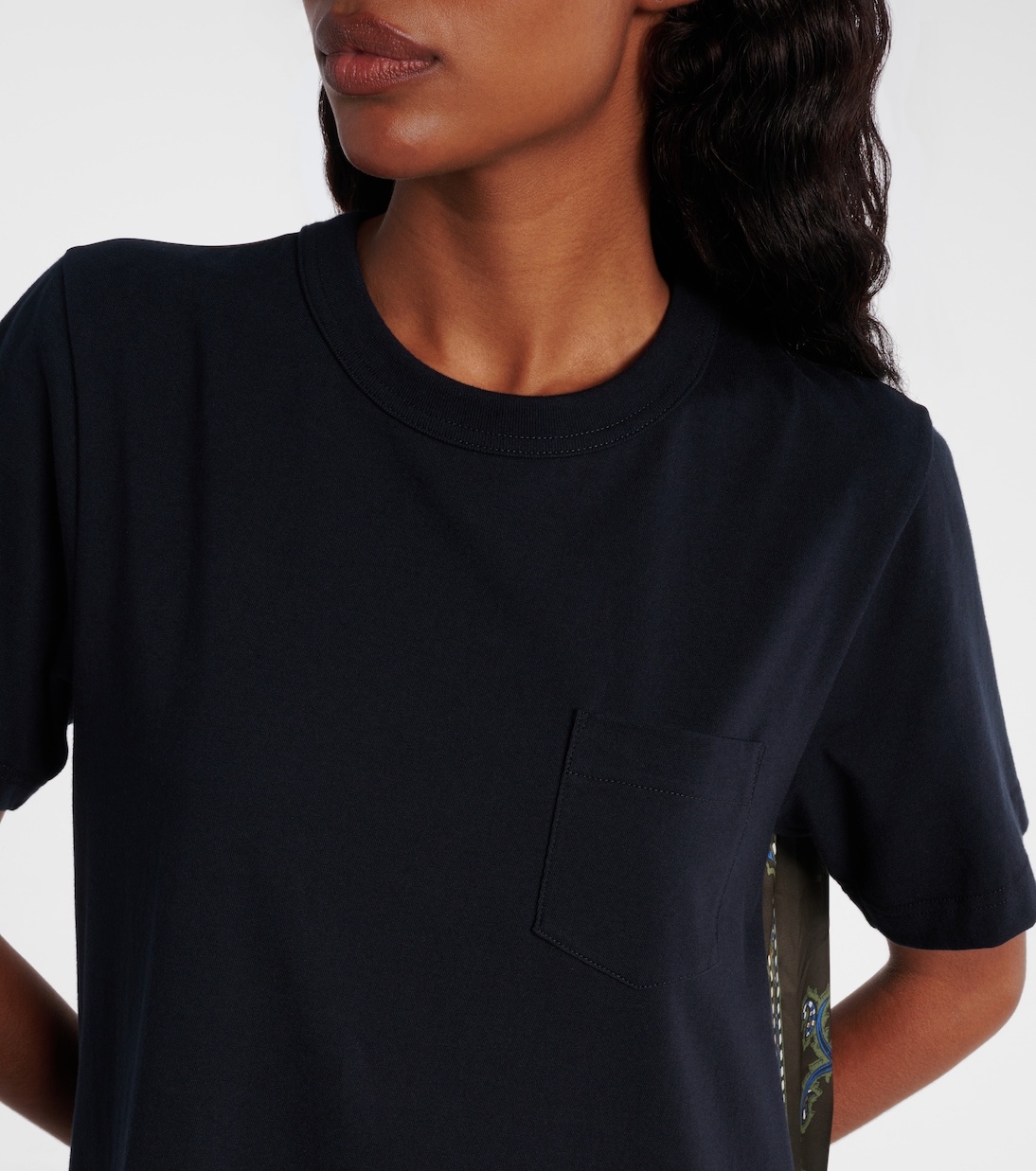 Paisley paneled minidress | Sacai