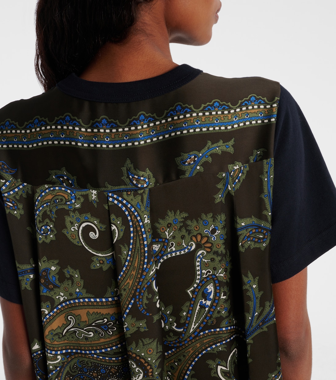Paisley paneled minidress | Sacai