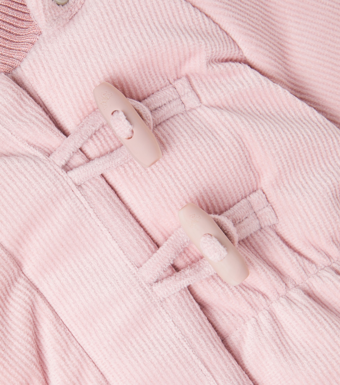 Baby Billo hooded corduroy jacket | Wheat