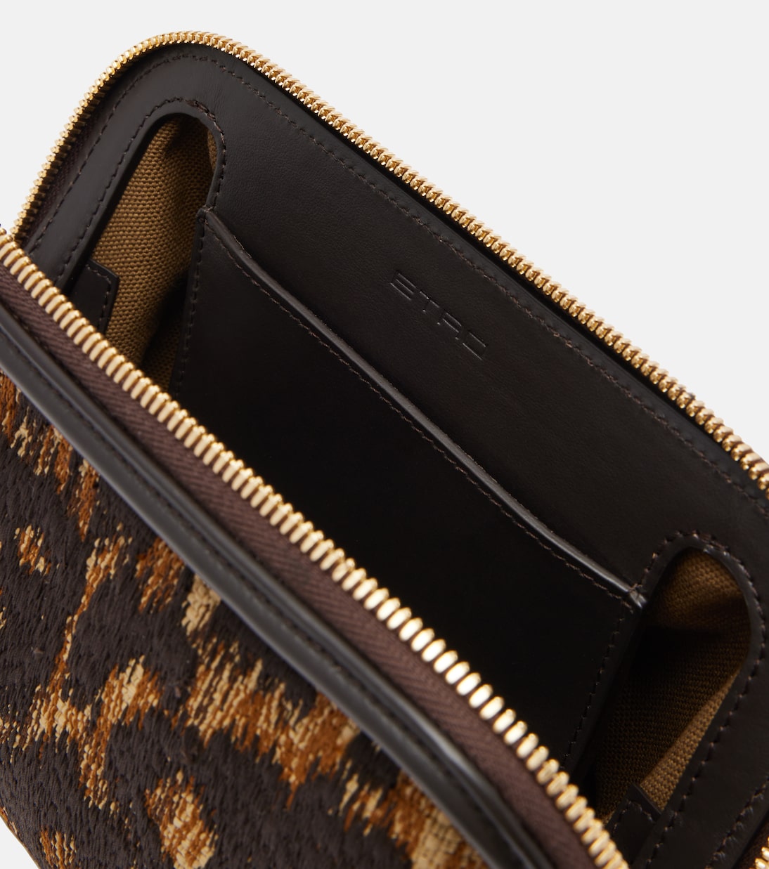 Doc leather-trimmed raffia-effect crossbody bag | Etro