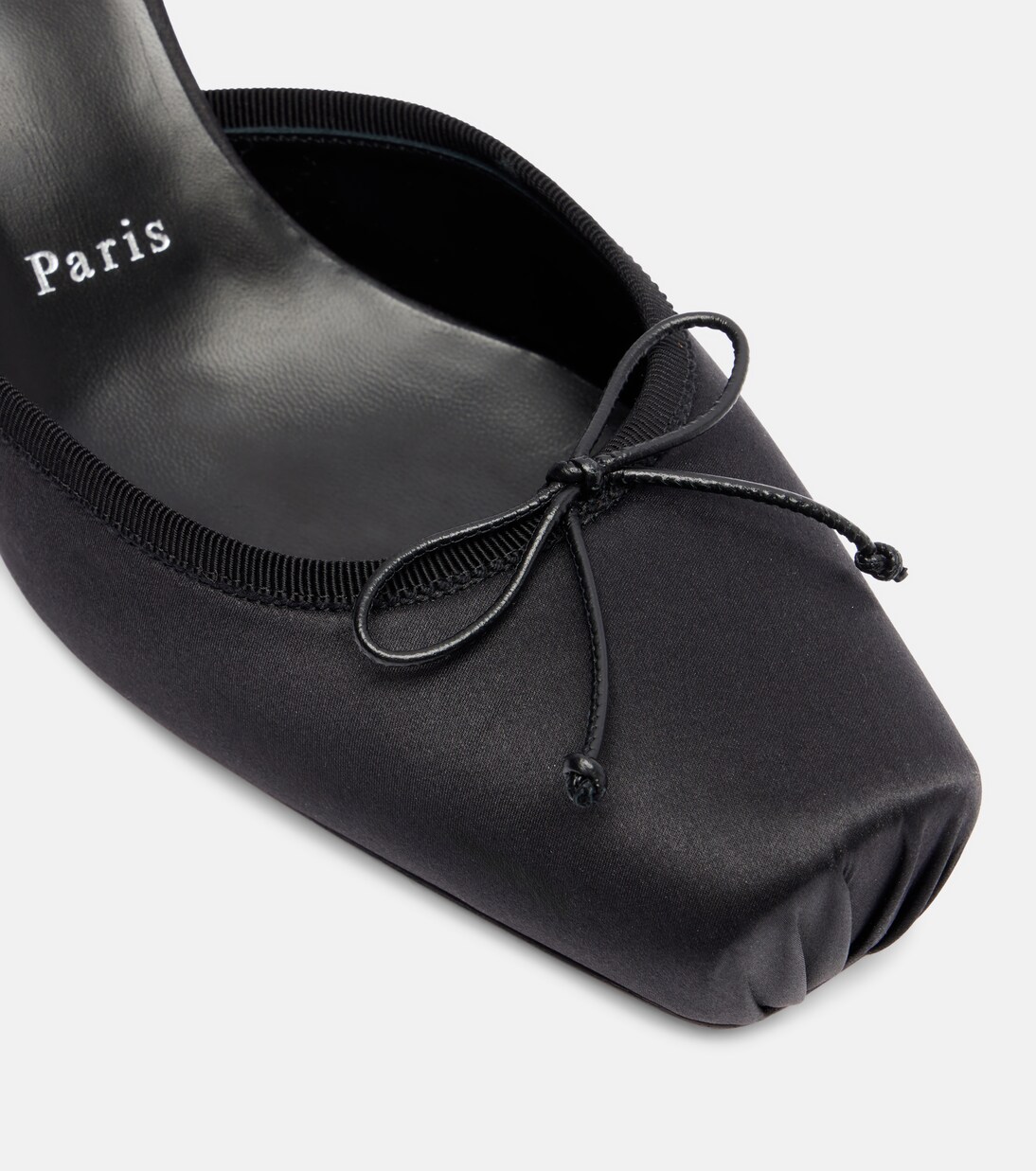 Cassia 55缎布露跟高跟鞋 | Christian Louboutin