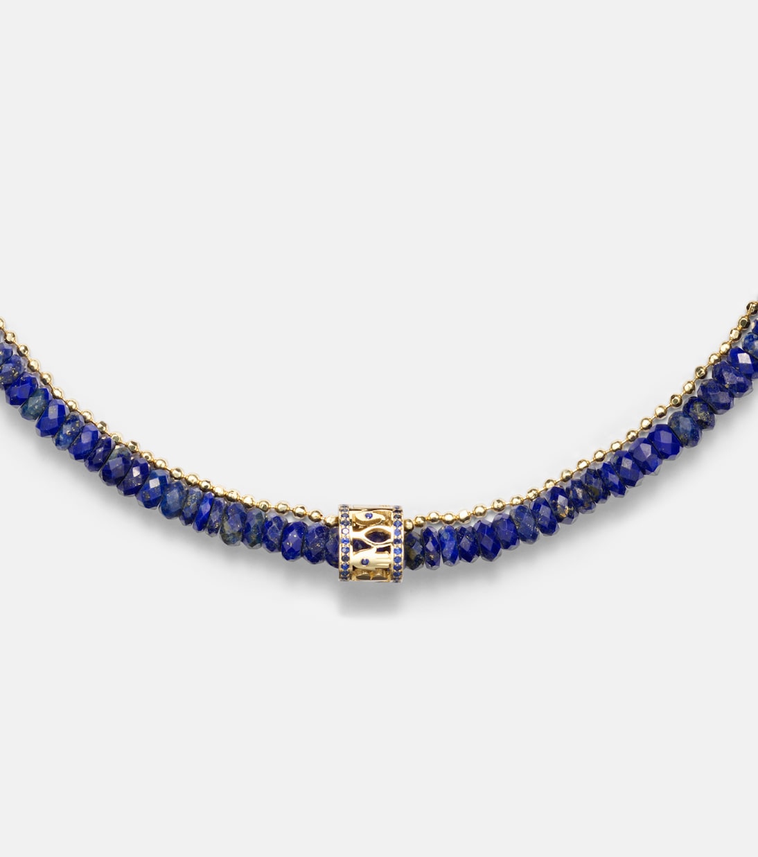 Collier en or 14 ct, lapis lazuli et diamants | Sydney Evan