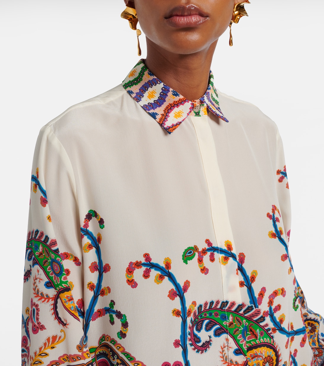 Paisley printed silk shirt | Etro