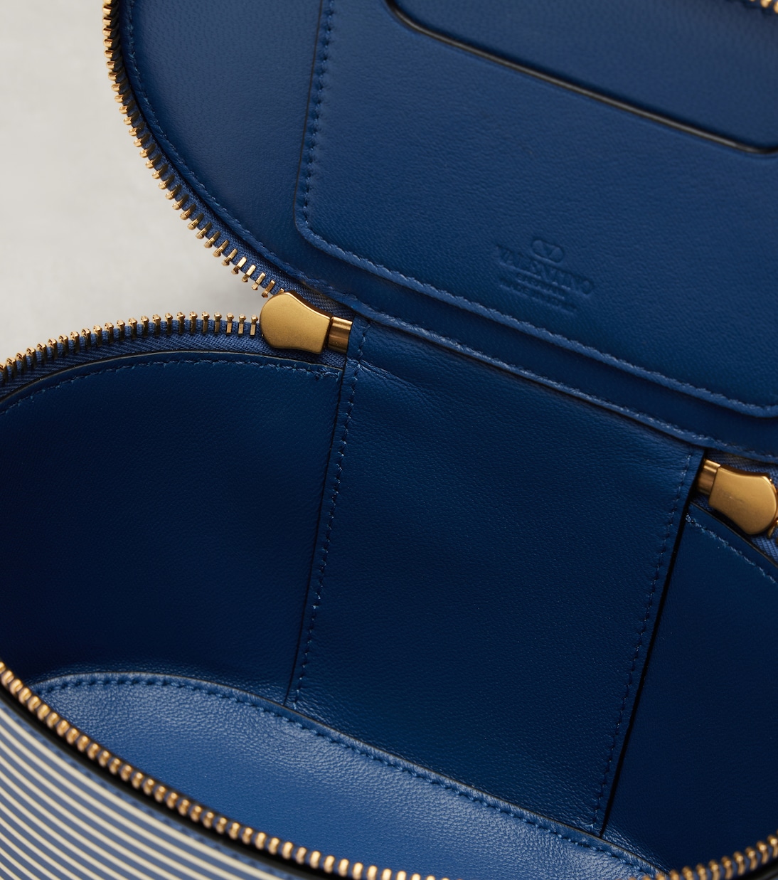 VLogo Mini striped leather vanity bag | Valentino Garavani