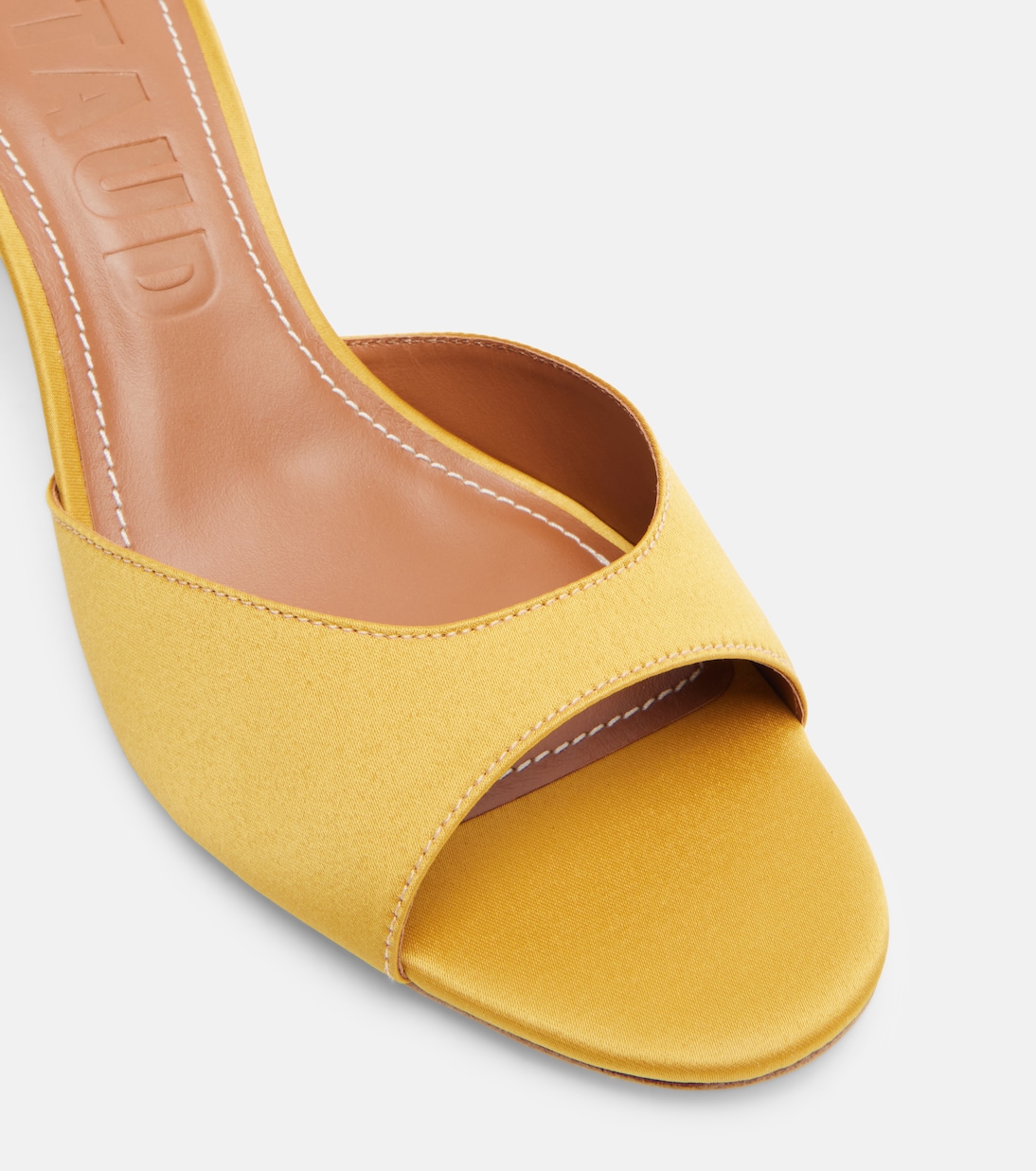 Brigitte leather-trimmed mules | Staud