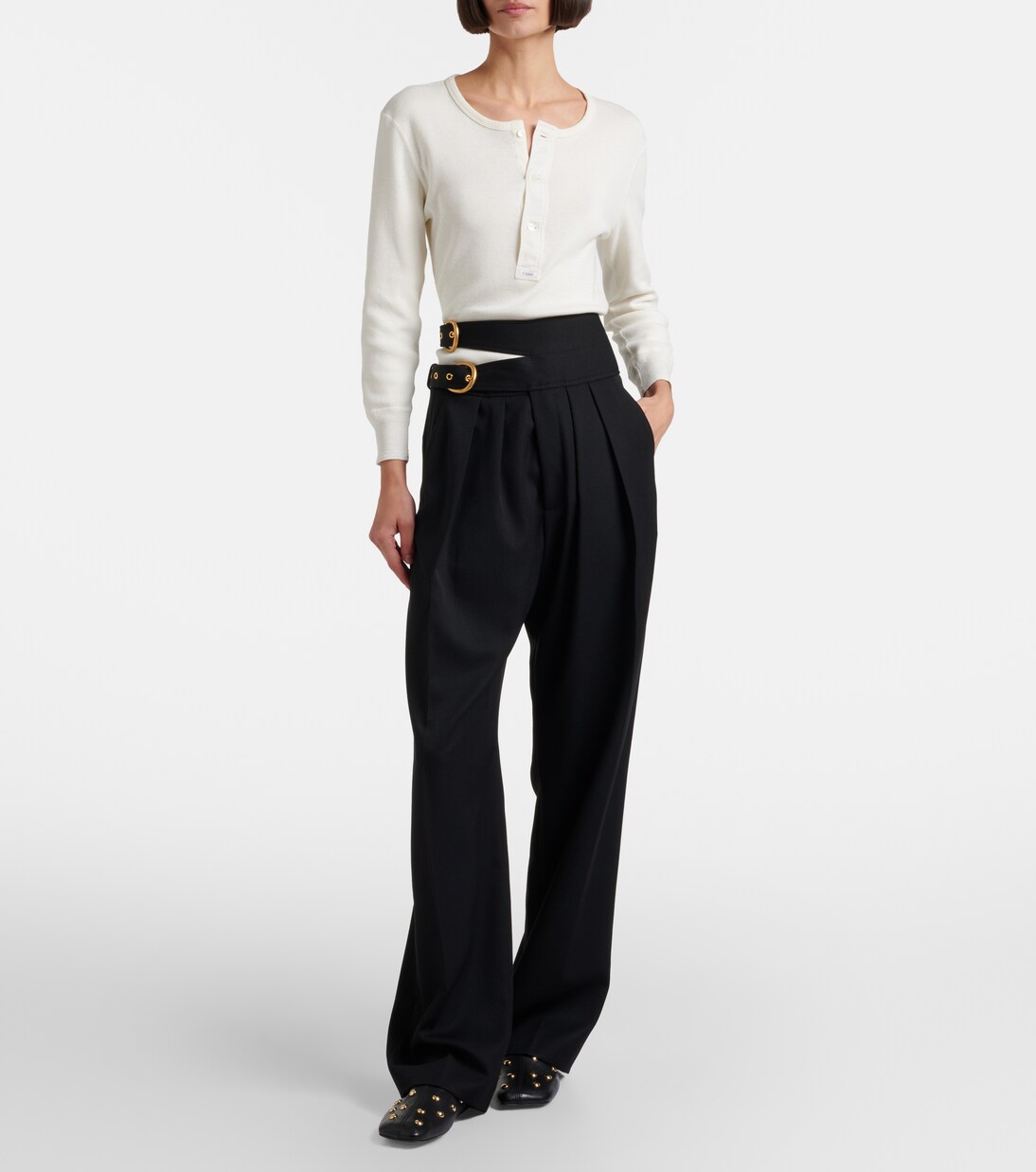 Rita studded leather mules | Chloé