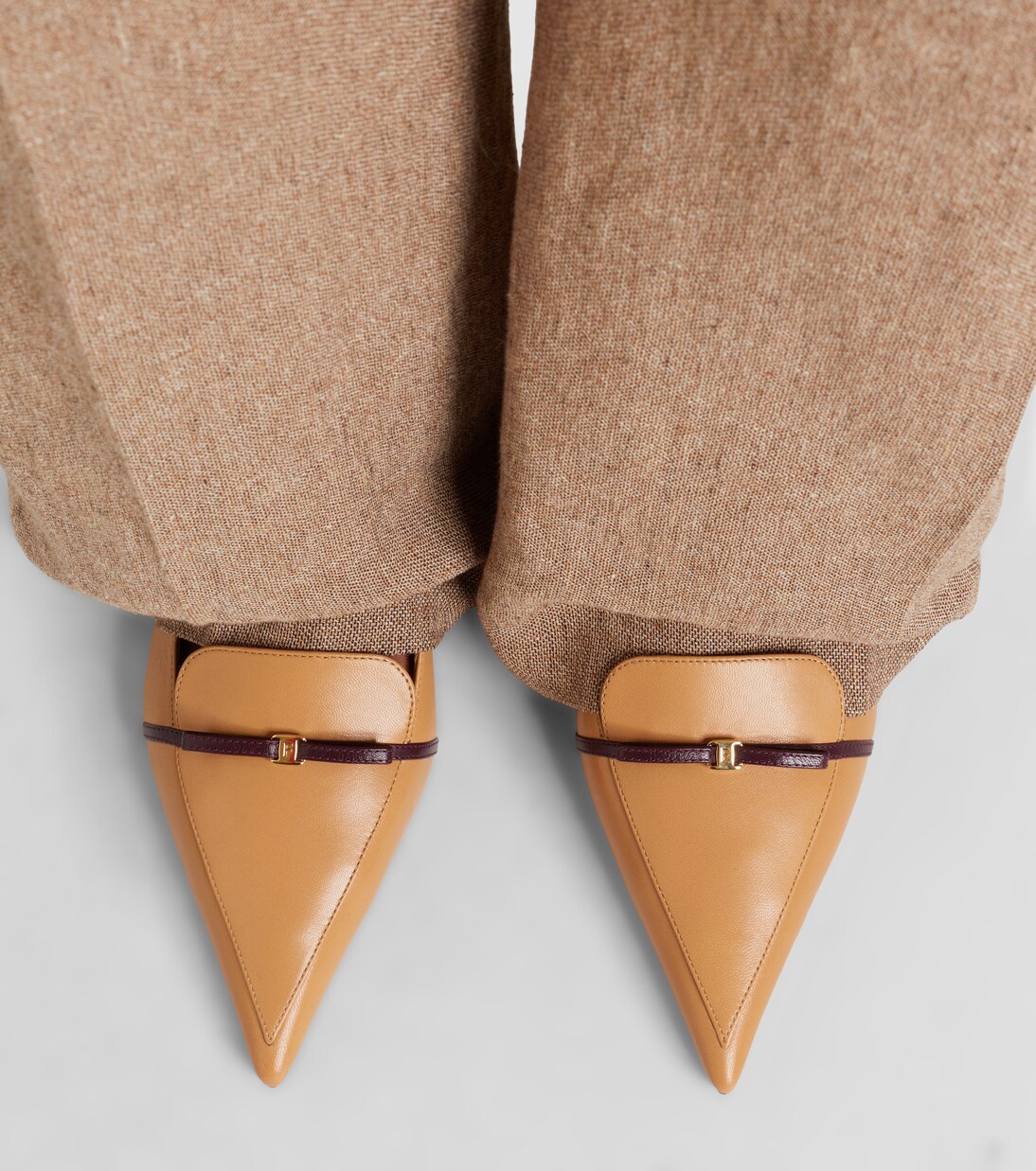 Bow-detail leather slingback pumps | Ferragamo