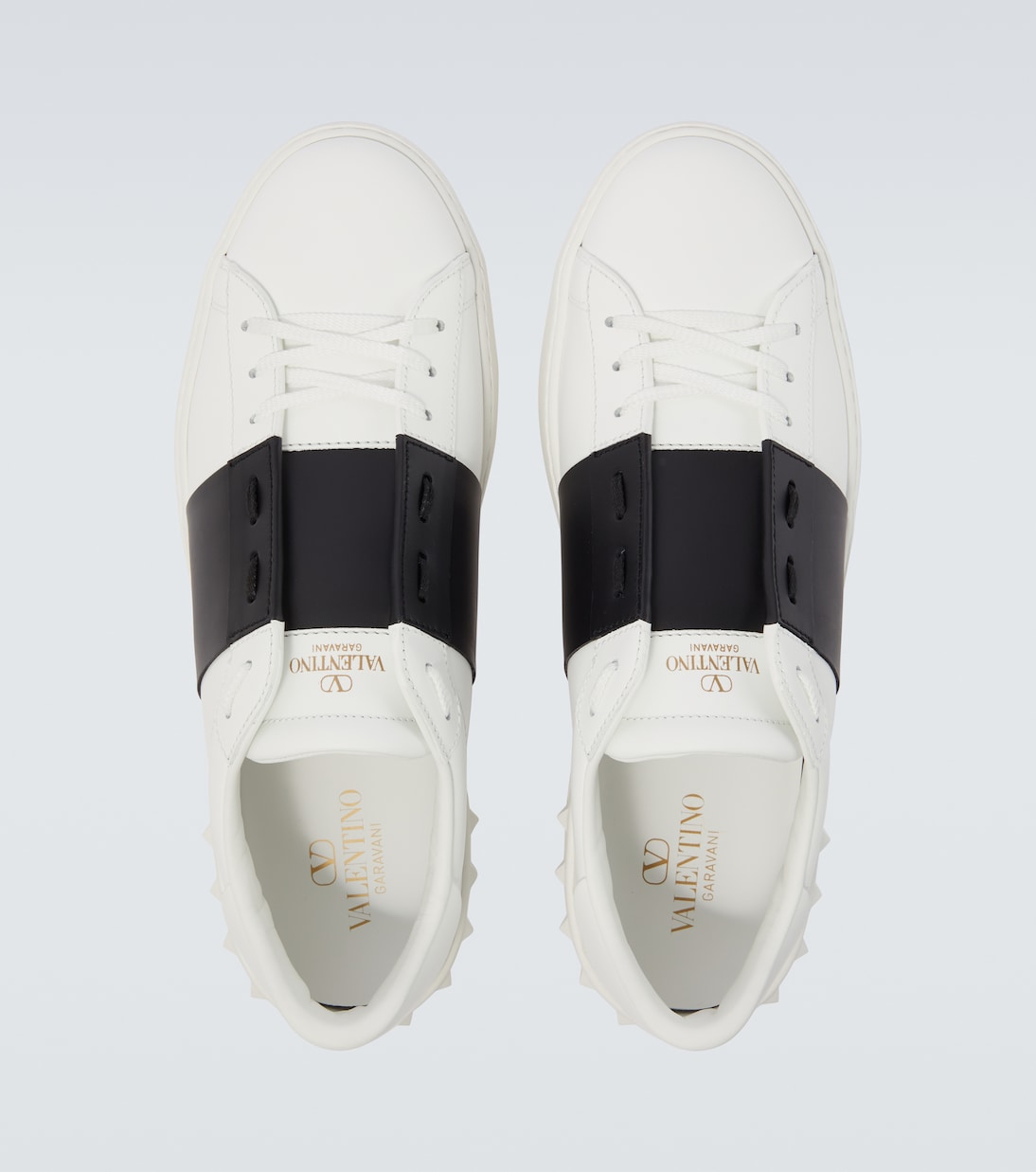 Open leather sneakers | Valentino Garavani