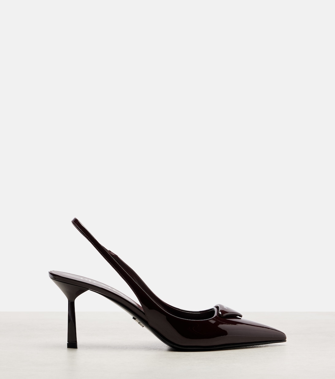 Patent leather slingback pumps | Prada