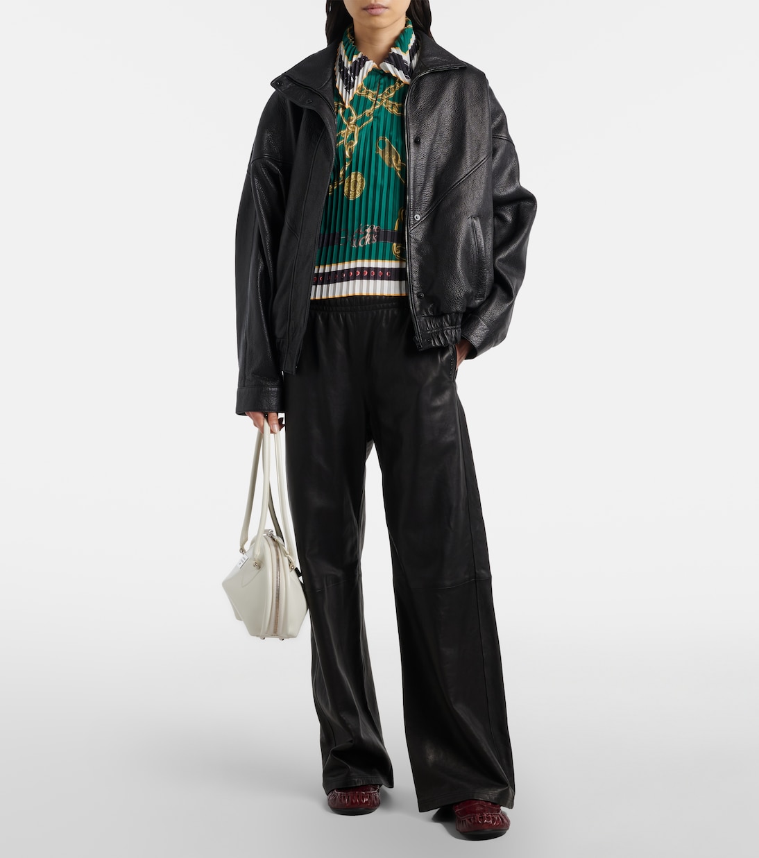 Printed pleated top | Acne Studios