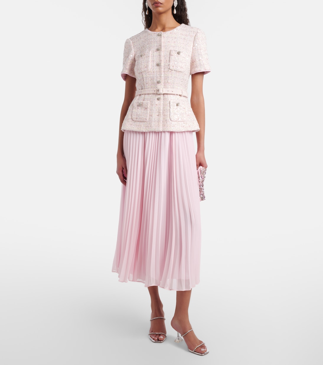 Embellished midi dress | Self-Portrait