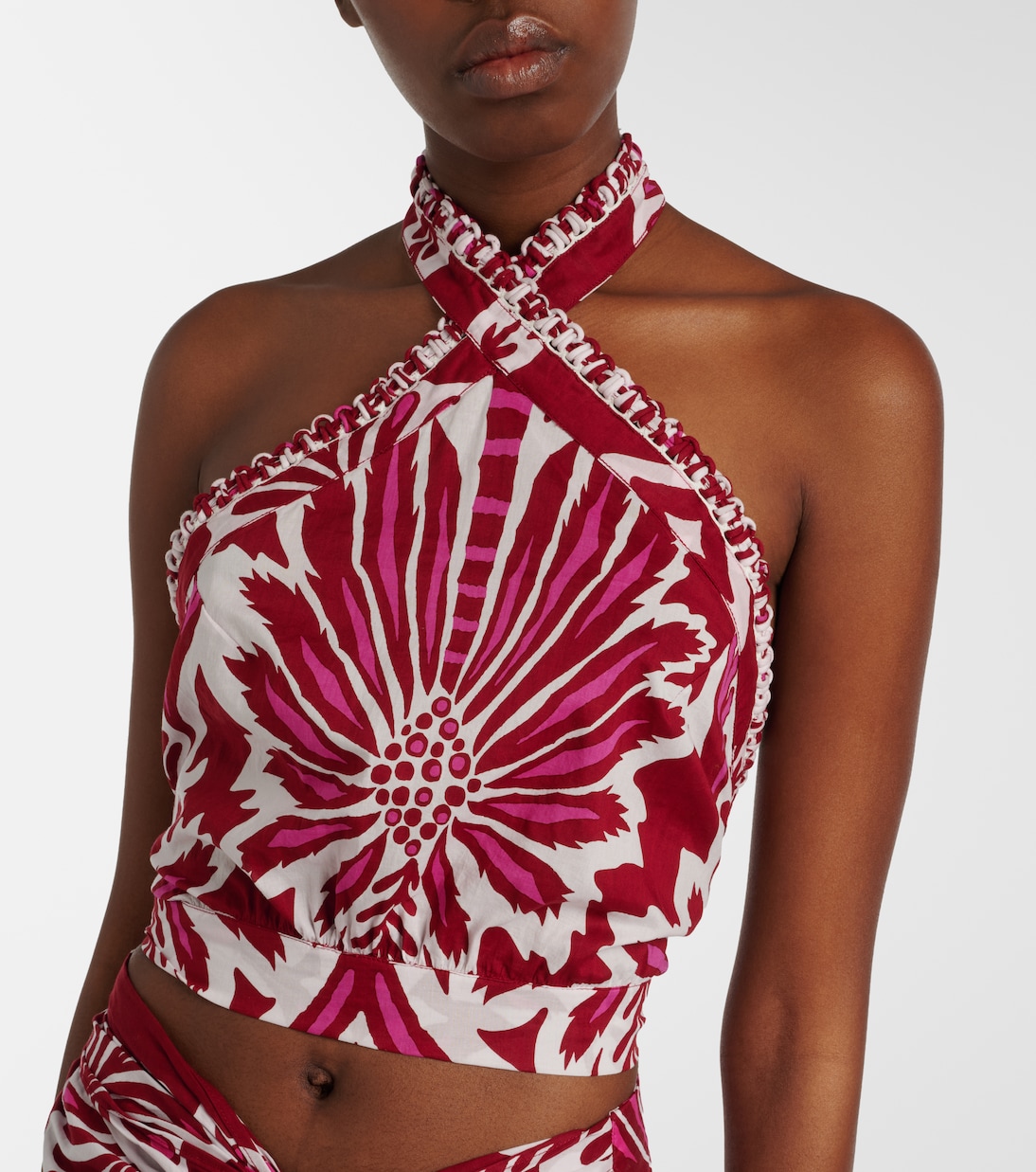 Top Suma en coton à fleurs | Poupette St Barth