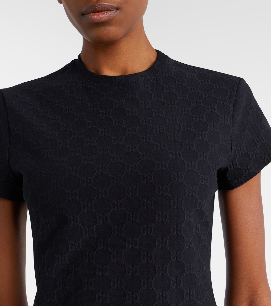 Camiseta de jacquard de jersey con GG | Gucci