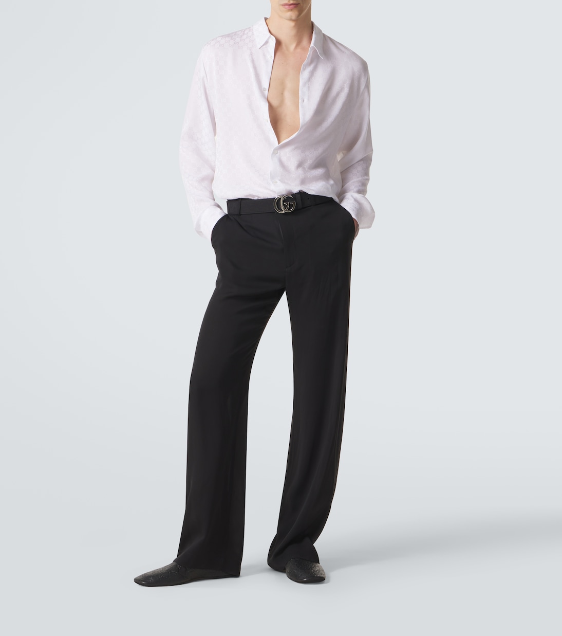 GG silk jacquard shirt | Gucci