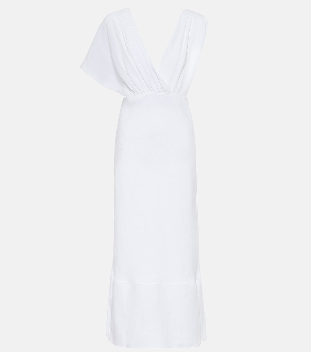 Midikleid aus Leinen | Miu Miu